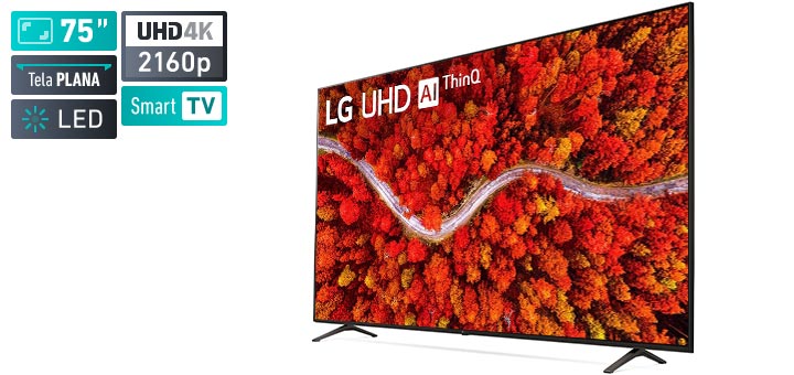 LG UHD AI ThinQ 75UP8050PSB - Smart TV LED 75 pol UHD 4K